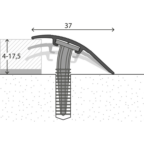 Thumbnail - CARL PRINZ Anpassungsprofil »D.O.S.«, BxH: 38 x 15 mm, verdeckte Befestigung - braun