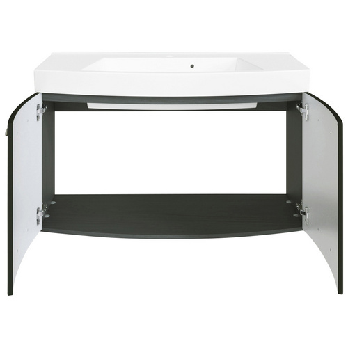 Thumbnail - HELD MÖBEL Badmöbel »Florida«, Breite: 100 cm, gebogen - grau