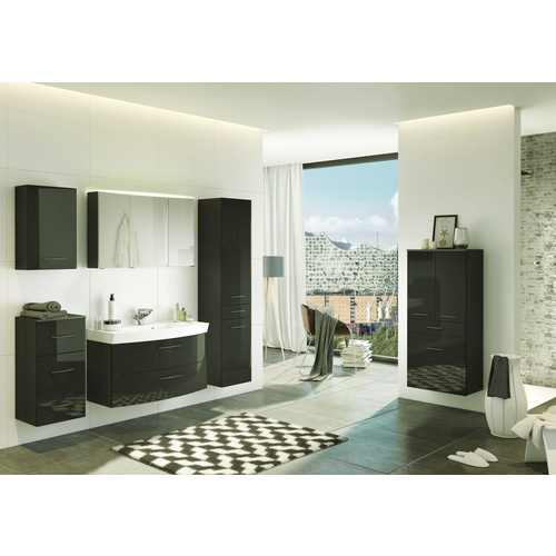 Thumbnail - HELD MÖBEL Badschrank »Florida«, BxHxT: 60 x 130 x 35 cm - grau