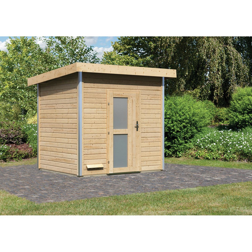 Thumbnail - KARIBU Saunahaus »Segewold«, BxTxH: 231 x 196 x 238 cm, ohne Ofen - beige