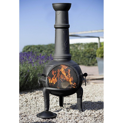 BUSCHBECK Mexiko-Ofen »Leaf«, BxHxT: 48 x 136 x 48 cm - schwarz (Rabatt: 7 %)