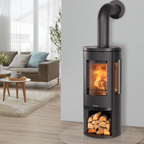 COLOR EMAJL Kaminofen »Glasgow«, schwarz, Stahl, 6,4 kW, Dauerbrand geeignet