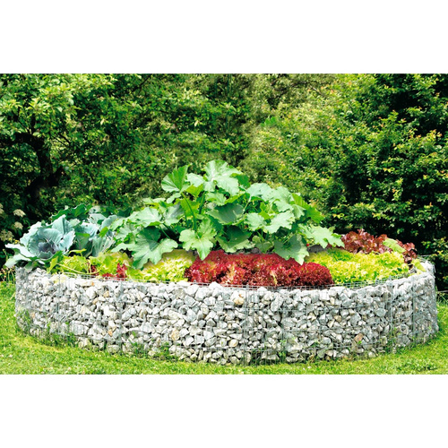 Thumbnail - BELLISSA Hochbeet, ØxH: 240 x 40 cm, Stahl - silberfarben