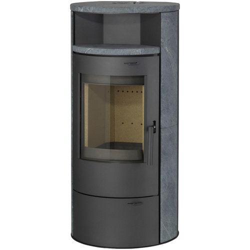 THERMIA Kaminofen »Berlin«, grau, Stahl/Naturstein, 7 kW (Rabatt: 51 %)