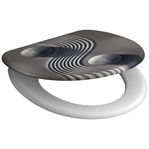 Schütte WC-Sitz Duroplast Yin und Yang Chrom