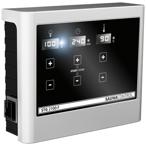 Thumbnail - KARIBU Saunahaus »Goldingen«, BxTxH: 231 x 273 x 235 cm, 9 kW Ofen mit ext. Steuerung - braun