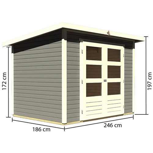 KARIBU Gartenhaus »Stockach 3«, BxT: 2...