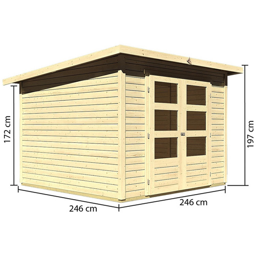 KARIBU Gartenhaus »Stockach 4«, BxT: 2...