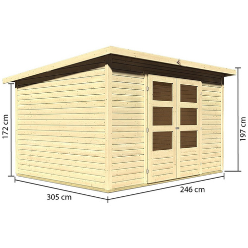 KARIBU Gartenhaus »Stockach 5«, BxT: 3...