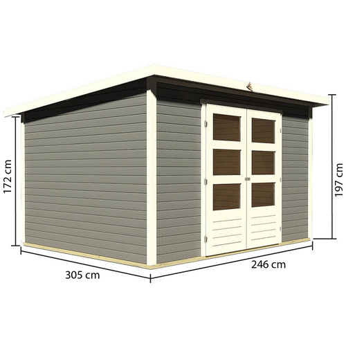 KARIBU Gartenhaus »Stockach 5«, Holz, ...