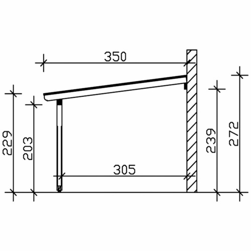 SKANHOLZ Terrassenüberdachung »Rimini...