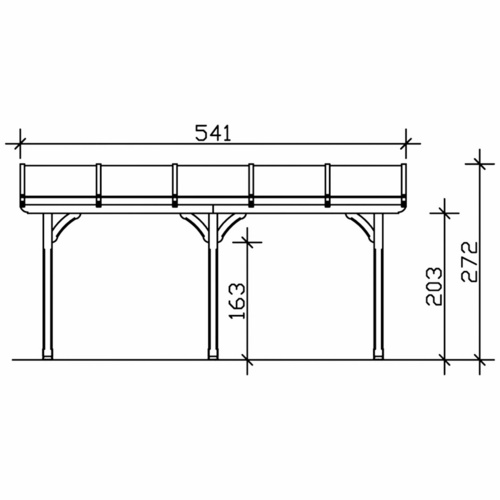 SKANHOLZ Terrassenüberdachung »Rimini...