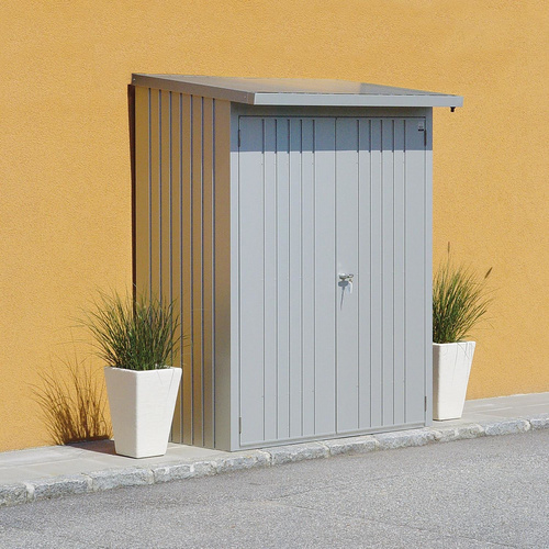 BIOHORT Kaminholzlager »WoodStock 150«, BxHxL: 157 x 199 x 102 cm, silber-metallic - silberfarben (Rabatt: 14 %)