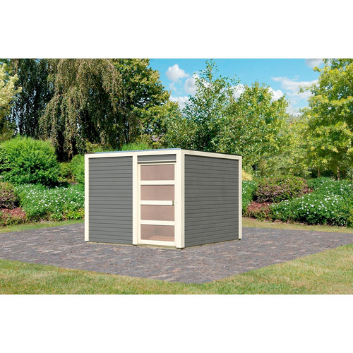Karibu Gartenhaus Qubic 2, BxT: 276x276 cm
