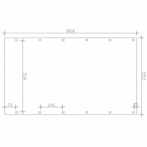 Thumbnail - SKANHOLZ Carport »Friesland«, BxT: 557 x 860 cm, Firsthöhe: 254 cm, farbbehandelt - braun