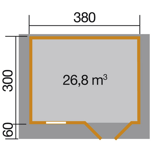 WEKA Gartenhaus »136 Gr.1«, Holz, BxHx...