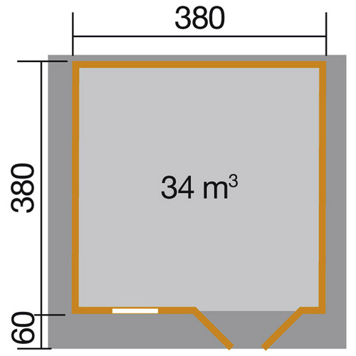 WEKA Gartenhaus »135 Gr.2«, Holz, BxHx...