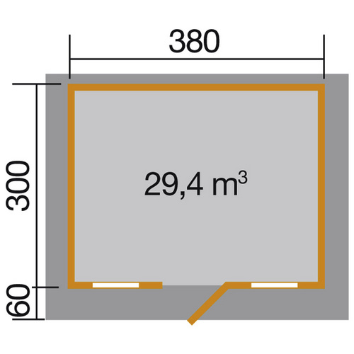 WEKA Gartenhaus »138 Gr.1«, Holz, BxHx...