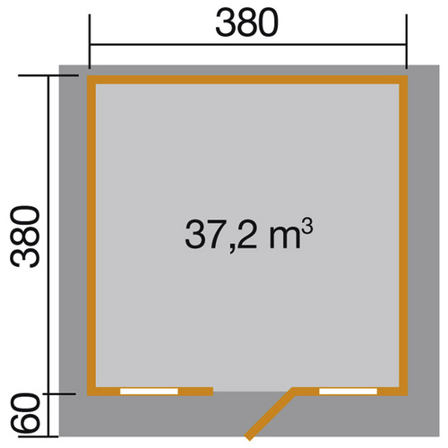 WEKA Gartenhaus »138 Gr.2«, Holz, BxHx...