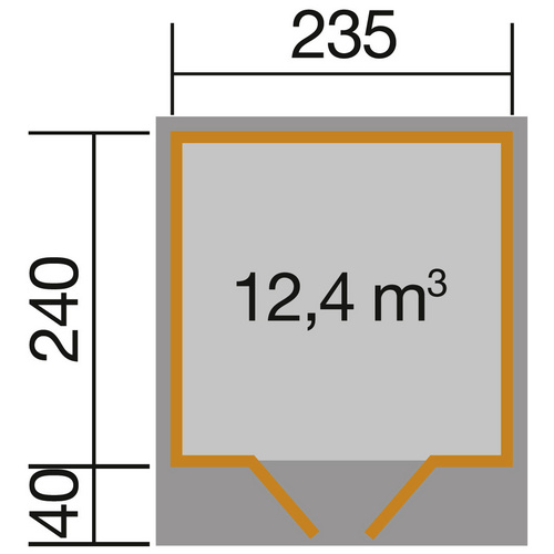 WEKA Gartenhaus »179 Gr.2«, Holz, BxHx...