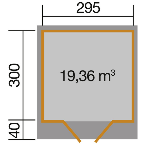 WEKA Gartenhaus »179 Gr.4«, Holz, BxHx...
