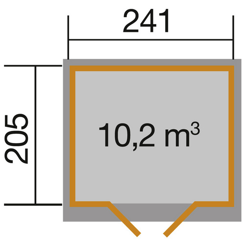 WEKA Gartenhaus »218 Gr.1«, Holz, BxHx...