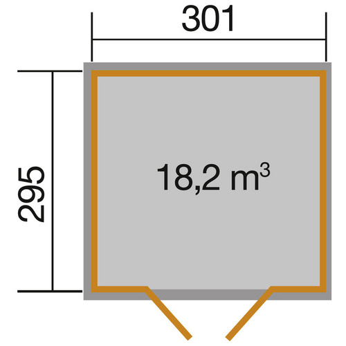 WEKA Gartenhaus »218 Gr.4«, Holz, BxHx...