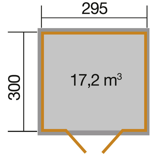 WEKA Gartenhaus »219 Gr.3«, Holz, BxHx...