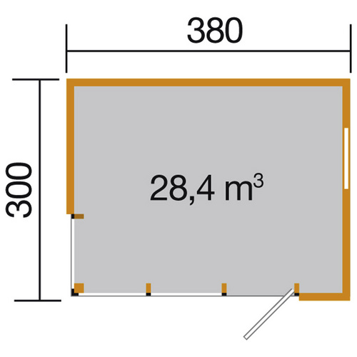 WEKA Gartenhaus »412 Gr.1«, Holz, BxHx...