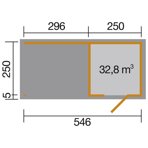 WEKA Gartenhaus »413 A Gr.2«, Holz, Bx...