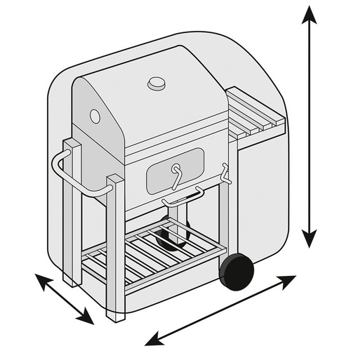 Mr. GARDENER Abdeckhaubefür Grills, anthrazit - grau