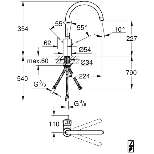 GROHE Einhand-Spültischbatterie »Euros...