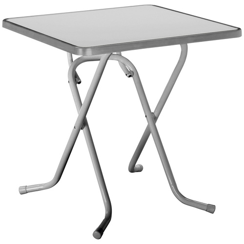 BEST Gartentisch Primo, klappbar, Stahl/Alcolit, 67x67 cm