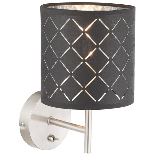 Globo Wandleuchte Kidal Nickel-Grau-Silber EEK: E-A++