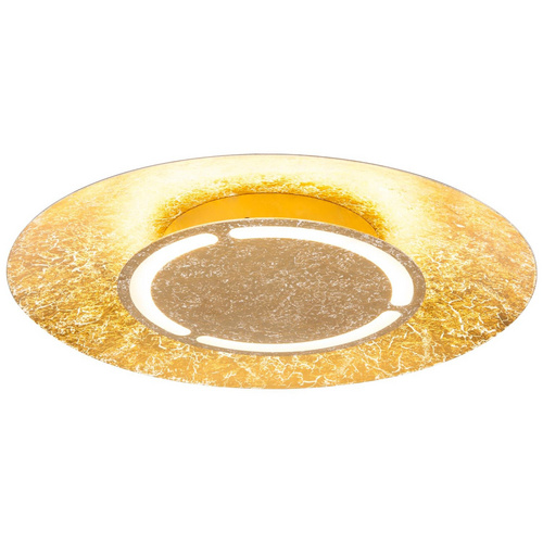 Globo Led Design Decken Leuchte Gold Wohn Schlaf Zimmer Beleuchtung Lampe Weiß Patiniert 41900-24 - Bild 3