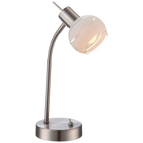 Globo LED Tischleuchte Elliott nickel matt
