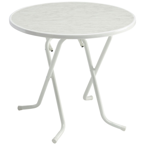 BEST Gartentisch Primo, klappbar, Stahl/Alcolit, ø 80 cm