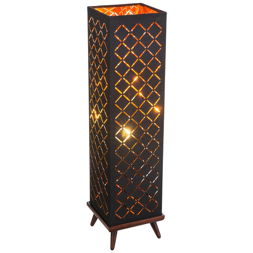 Globo Tischleuchte Clarke Schwarz-Gold 1-flammig 57 x 15 x 15 cm EEK: E-A++