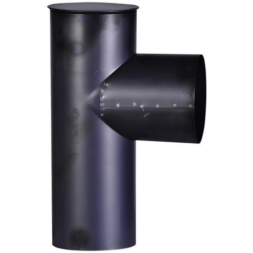 FireFix Ofenrohr Kapselknie Ø 120 mm, gebläut