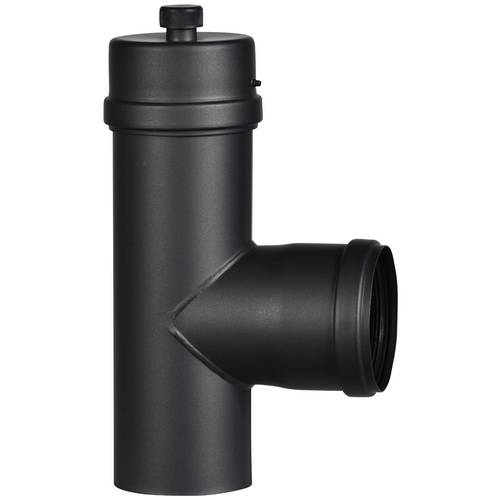 Firefix Ofenrohr T-Stück, 80 mm, 90°, für Pelletofenrohr
