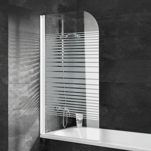 Schulte ExpressPlus Badewannenaufsatz Komfort 1-tlg. Querstreifen 140x80cm