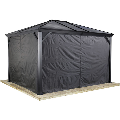 Sojag Vorhang-Set Passend Zu Ventura 10X10, Dunkelgrau, Polyester 772830163247 - Image 3