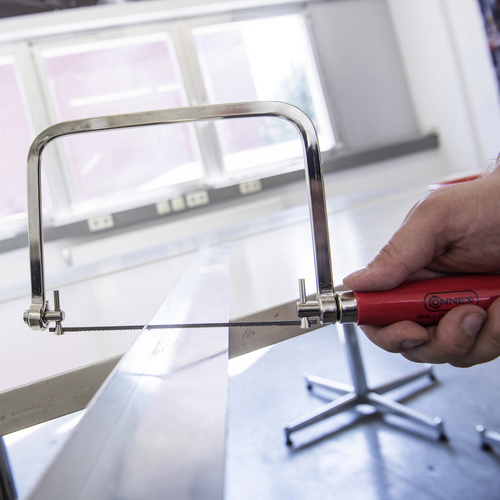 Thumbnail - CONNEX Stiftsägebogen, Länge: 16,2 cm, Material Sägeblatt: Metall - rot