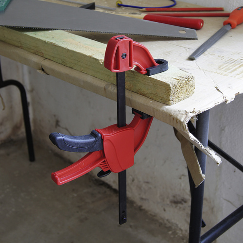 Thumbnail - CONNEX Midispannzwinge, Spannweite: 153 - 490 mm, Kunststoff - rot