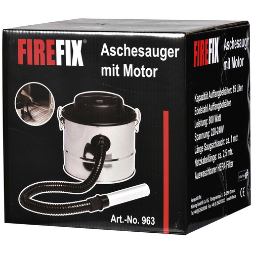 FIREFIX® Aschesauger, HxL: 33cm x 33cm, silberfarben (Rabatt: 20 %)