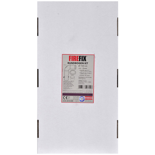 FIREFIX® Rauchrohr-Set, ØxL: 15 x 60 cm, Stärke: 2 mm, Stahl - grau (Rabatt: 13 %)