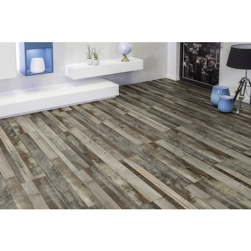 KAINDL Laminat »Masterfloor«, BxL: 244 x 1383 mm, Stärke: 8 mm, Kiefer Multistripe - grau