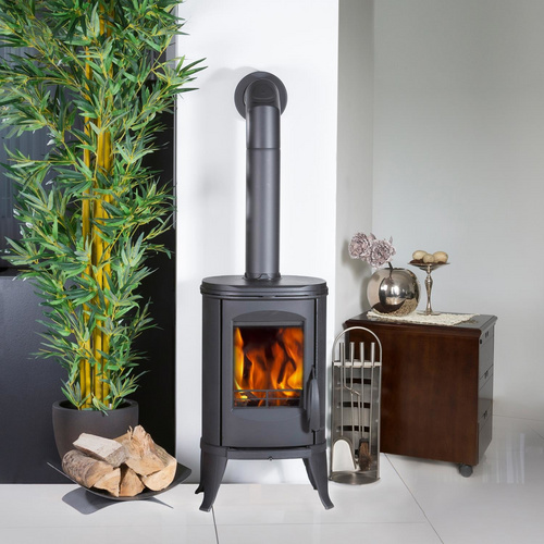 GLOBEFIRE Gussofen »Sirius«, Gusseisen, 8 kW - schwarz (Rabatt: 19 %)