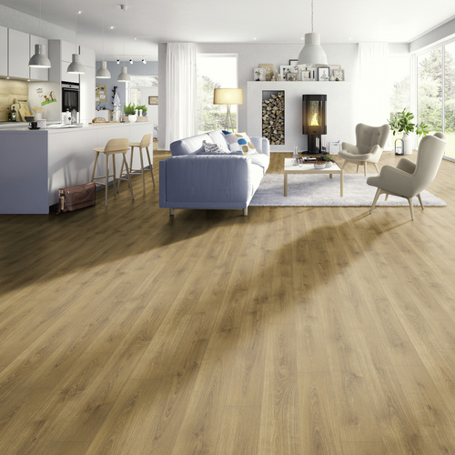 Thumbnail - EGGER Laminat »Home«, Eiche, LxBxS: 1292 x 193 x 8 mm - braun