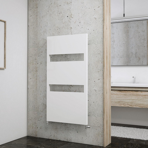 Thumbnail - SCHULTE Badheizkörper »Turin«, BxHxT: 60,5 x 114,3 x 9,5 cm, 438 W, alpinweiß - weiss